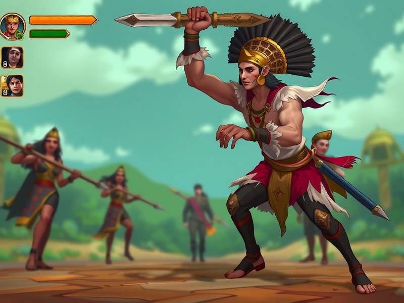 Courageous Mace Champion Indian Festival Event